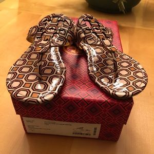 TORY BURCH Ballet Pink Octagon Square